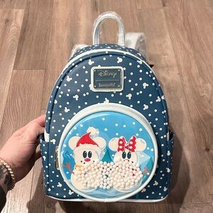 Loungefly Navy and White Backpack